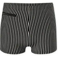 Schiesser Zwemshorts ' Ocean Swim ' zwart / wit