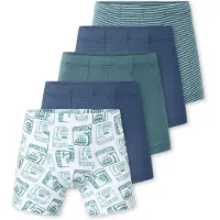 Schiesser Onderbroek donkerblauw / groen / wit