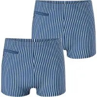 Schiesser Zwemshorts ' Ocean Swim ' blauw / wit