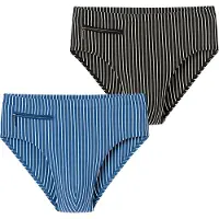 Schiesser Zwembroek ' Ocean Swim ' blauw / zwart / wit