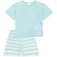Schiesser Nachtkledij ' Kids Nightwear ' turquoise / wit