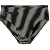 Schiesser Zwembroek ' Ocean Swim ' zwart / wit