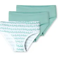 Schiesser Onderbroek 'Fine Rib' turquoise / mintgroen / wit