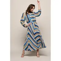 Mart Visser Lara Plisse Rok Blauw / Multi