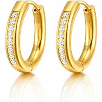 Cilla Jewels Oorringen Goudkleurig Zirkonia