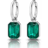 Cilla Jewels Oorringen Zilverkleurig Groen Kristal