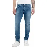 Replay slim fit jeans met steekzakken model 'ANBASS'