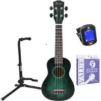 Fazley K5521-COL-G ColourTune sopraan ukelele starterset
