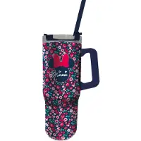 Stor Minnie Mouse XXL RVS Rambler Mug – Geïsoleerde Drinkbeker 1L – Met Handvat en Rietje – Dubbelwandig – Lekvrij – Disney