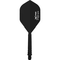 XQ Max Fenix Bar Flights Black Standard - Dart Flights