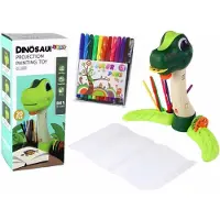 Lean Toys Dinosaurus Projector Dia's Leren Tekenen - 24 Afbeeldingen - Tekentafel Inclusief Stiften