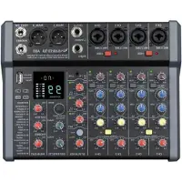 Mira MIRAAudio Mixer – Streaming – DJ Draaitafel – DJ Mix Set – Zwart - 35cm x 32cm x 9cm