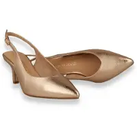 Marco Tozzi Dames Slingback Platinum | Goud | Maat: 37