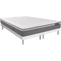 Vente-unique Set bedbodem + matras met pocketveren, 7 zones en schuim met vormgeheugen ASGARD van YSMÉE 30 cm dik - 180 x 200 cm