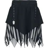 Beetlejuice Minirok - Never Trust the Living - S tot XXL - voor Vrouwen - zwart - Maat XXL