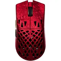 ATK Ghost Ultimate - Draadloze Gaming Muis - 48 g - Carbon Fiber Hollow Shell - PAW3950 Ultra Sensor – 8 kHz Polling - Nordic MCU - Ultralight - Nano Coating - Rood