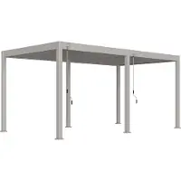 Orion Comfort terrasoverkapping - 300x530cm - Lichtgrijs - Aluminium / Metaal / Vrijstaande / Luxe overkapping - Tuinprieel / Carport / Veranda / Pergola