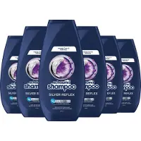 Schauma Shampoo Silver Reflex - Anti-Geel Effect - Neutraliseert en Voedt - Paarse Pigmenten - Voor Blond, Grijs & Wit Haar - Voordeelverpakking - 6x 250ml