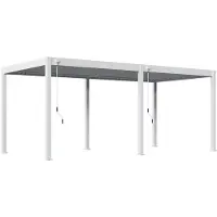 Orion Comfort terrasoverkapping - 300x600cm - Antraciet - Aluminium / Metaal / Vrijstaande / Luxe overkapping - Tuinprieel / Carport / Veranda / Pergola