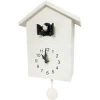 Mira Koekoeksklok Modern - Koekkoeksklok - Koekoeksklokken – Wit - 20cm x 4cm x 25cm