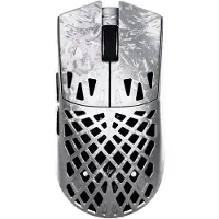 ATK Ghost Ultimate - Draadloze Gaming Muis - 48 g - Carbon Fiber Hollow Shell - PAW3950 Ultra Sensor – 8 kHz Polling - Nordic MCU - Ultralight - Nano Coating - Zilver