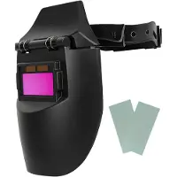 Mira MIRALaskap - Lashelm Automatisch – Lasmasker Op Zonne-Energie - Zwart - 23cm x 26cm x 8cm