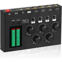 Mira MIRAAudio Mixer – Streaming – DJ Draaitafel – DJ Mix Set – Zwart - 20cm x 12cm x 7cm