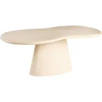 Beliani SPOLETO - Tuin eettafel - Beige - 200 x 110 cm - Magnesiumoxide