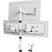 Mira MIRAMonitorarm 3 schermen - Muurbeugel - Klemdoorvoertule - Wit - 42cm x 18cm x 17cm