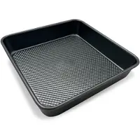 Maestro MR-1114-24 Vierkante Bakvorm - 24 x 24 cm - Koolstofstaal - Anti-aanbaklaag - Vaatwasserbestendig