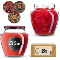 Kadax Amphora Pot 82 mm 510 ml + deksel 82 mm HAFTOW