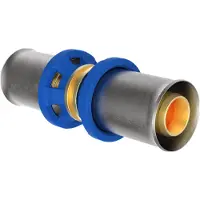 Kirchhoff Messing aansluitstuk, blank, 26 mm, perskoppeling voor meerlagenbuis - 988710355