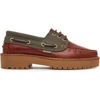Barbour Mocassins 'Darras' cognac / jade groen