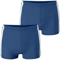 Schiesser Zwembroek ' Ocean Swim ' blauw / nachtblauw