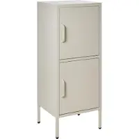 Beliani HURON - Kantoorkast - Lichtbeige - Staal