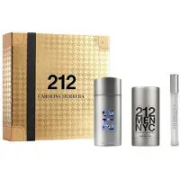 Carolina Herrera 212 NYC Heren Eau de Toilette Set: 100 ml + 75 ml Deodorant Stick + 10 ml