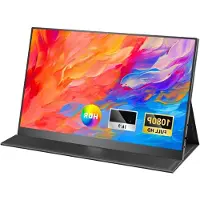 Mira Draagbare Monitor voor Laptop – Portable Monitor 15,6 Inch – Draagbaar Scherm 1080FHD – Groot kleurenbereik - Zwart - ‎‎41cm x 27cm x 6cm