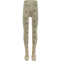 Ewers Malliot Kindermaat - Donkerbeige met Bloemen Perzikroze-134/146