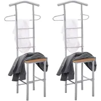 Idimex Kledingrek JIVO, set van 2 - beukenkleurig