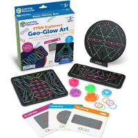 Learning Resources STEM Explorers GEO Glow Boards †“ Lichtgevend geobord set met 2 lichtpanelen - Engelstalig - Educatief - 3+