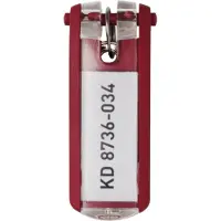 Durable Sleutellabel 1957-03 Rood 6 Stuks