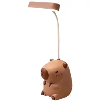 LONGZIMING -Capybara Led-Tafellamp - Led-Tafellamp - 360° Schwenkbar - 1 Stuk - Lampje Slaapkamer - Kinderkamer Bruin