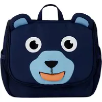 Affenzahn - Kid's Toiletry Bag Bär - Toilettas 2 l, blauw