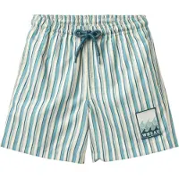 Wheat Zwemshorts 'Hansi' sand / azuur / pastelgroen / donkergroen