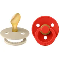 BIBS Colour Schnuller - Gr. 2 - Anatomisch - 2er-Pack - Vanilla/ - - 6-18 mt - Schnuller