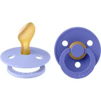 BIBS Colour Schnuller - Gr. 2 - Anatomisch - 2er-Pack - Hush/Gra - - 6-18 mt - Schnuller