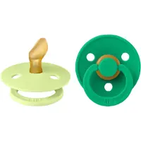 BIBS Colour Schnuller - Gr. 1 - Anatomisch - 2er-Pack - Matcha/C - - 0-6 mt - Schnuller