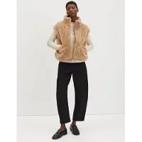 Someday. Relaxed fit gilet van imitatiebont, model 'Vaari'