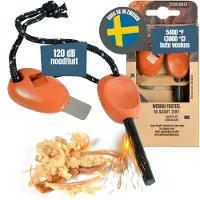 Mira Brandblusset - Firesteel - Vuurmaker - Oranje - 24cm x 9cm x 3cm