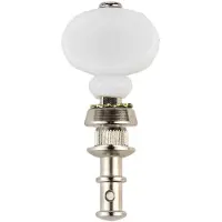 Boston UMH-200-WH Stemmechanieken voor Ukelele Vernikkeld met Witte Knoppen Set van 4